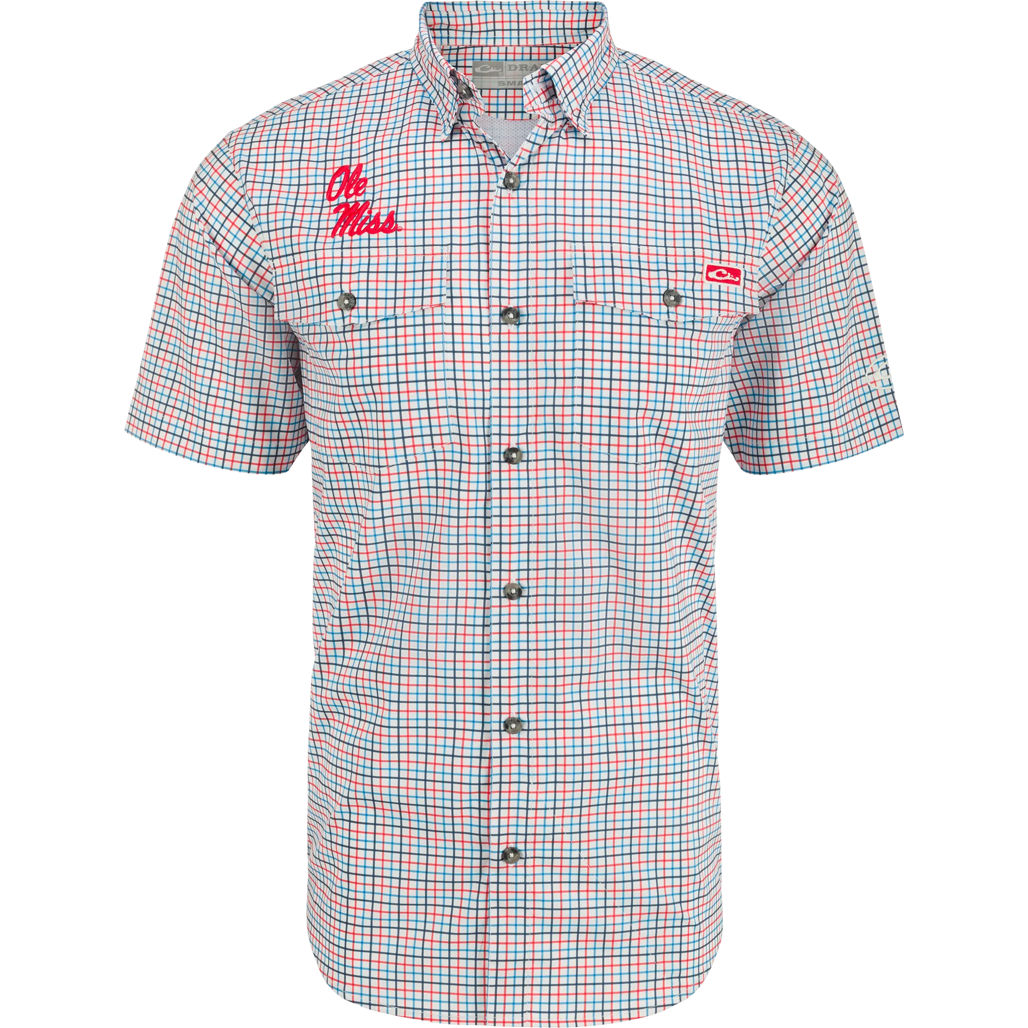 Ole Miss Frat Tattersall Short Sleeve Shirt