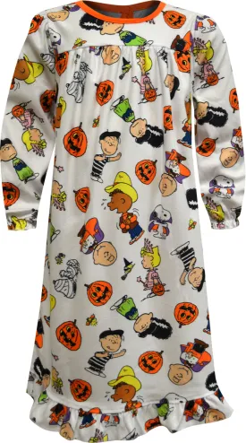 Peanuts Great Pumpkin Charlie Brown and Friends Halloween Nightgown