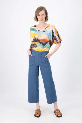 Peggy Ligera Pants Light Wash in Summer Denim