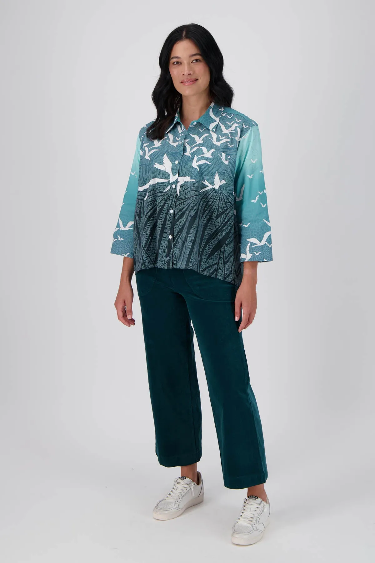 Peggy Winter Cord Pants Teal