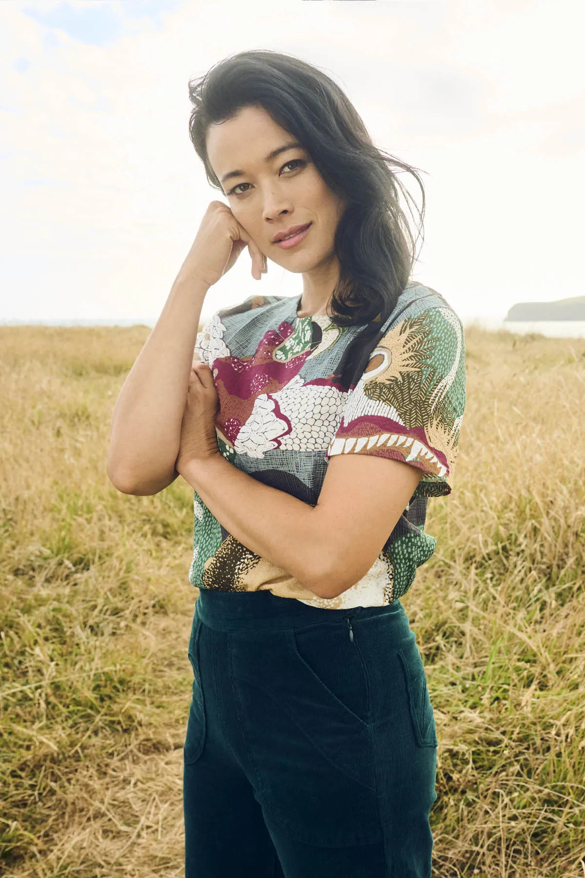 Peggy Winter Cord Pants Teal