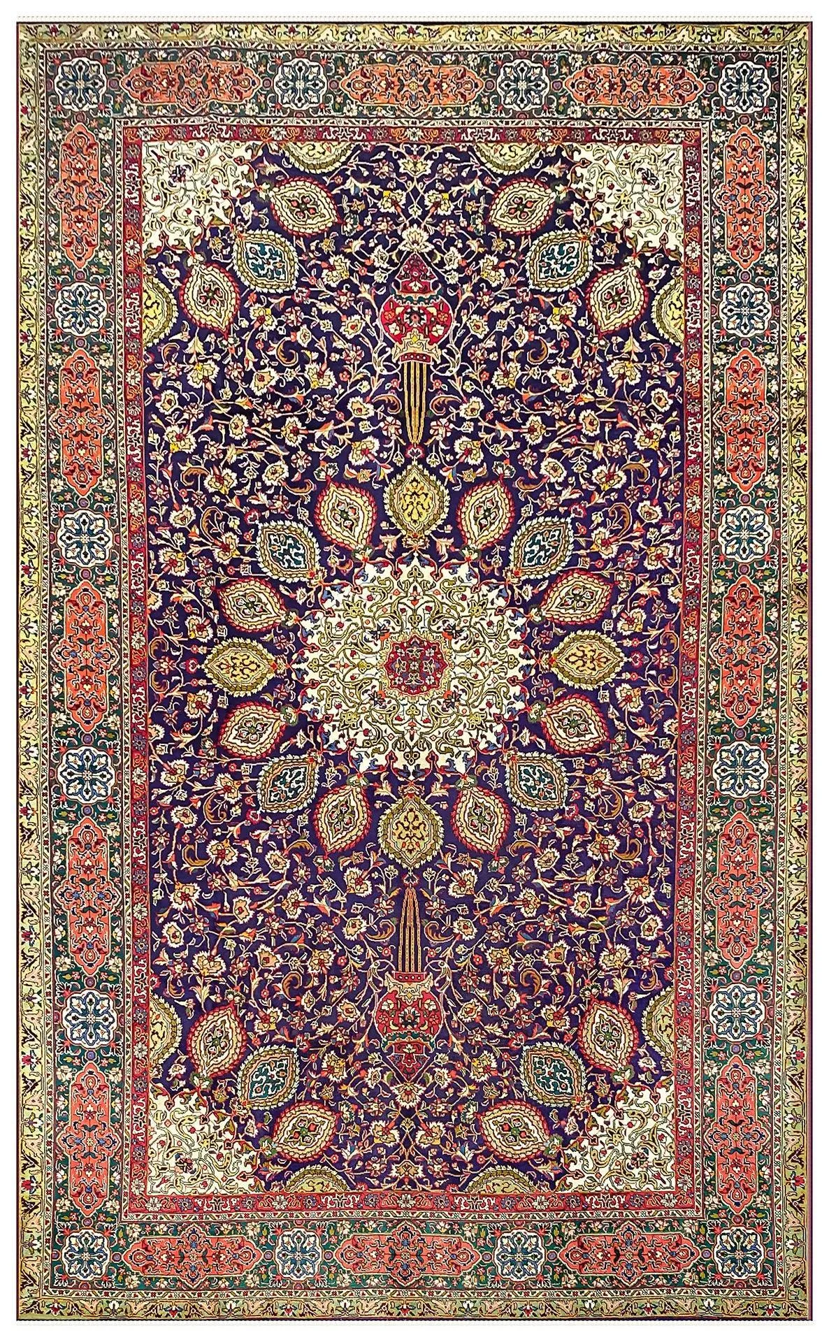 Persian Tabriz Wool Rug - 5.05m x 3.07m