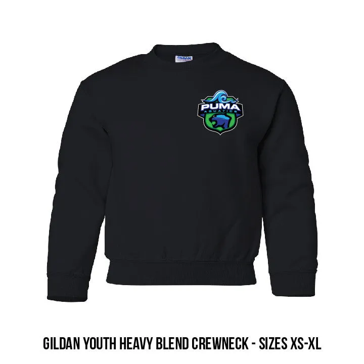Puma Aquatics - Crewneck Crest Sweatshirt - Black