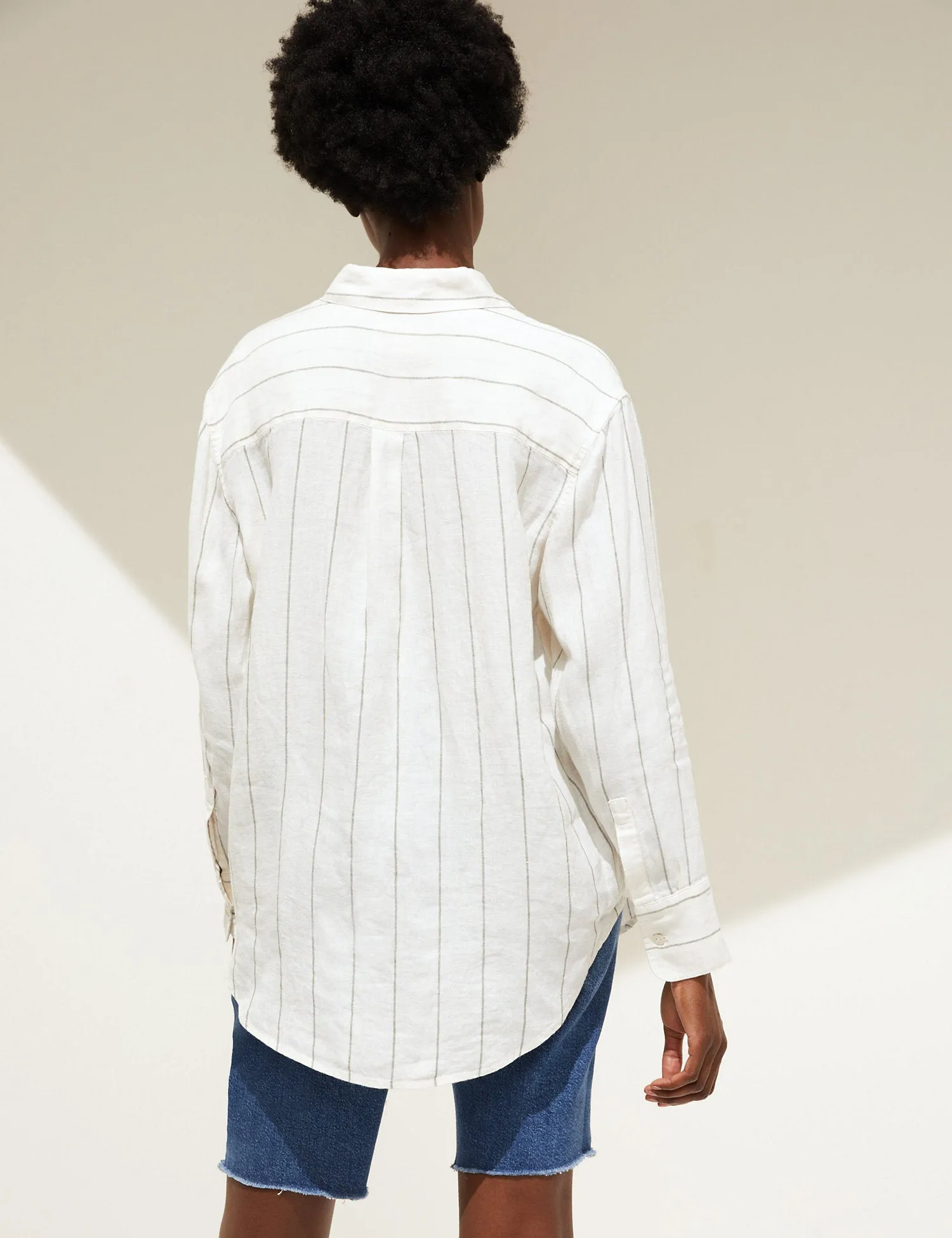 Pure Linen Oversized Shirt