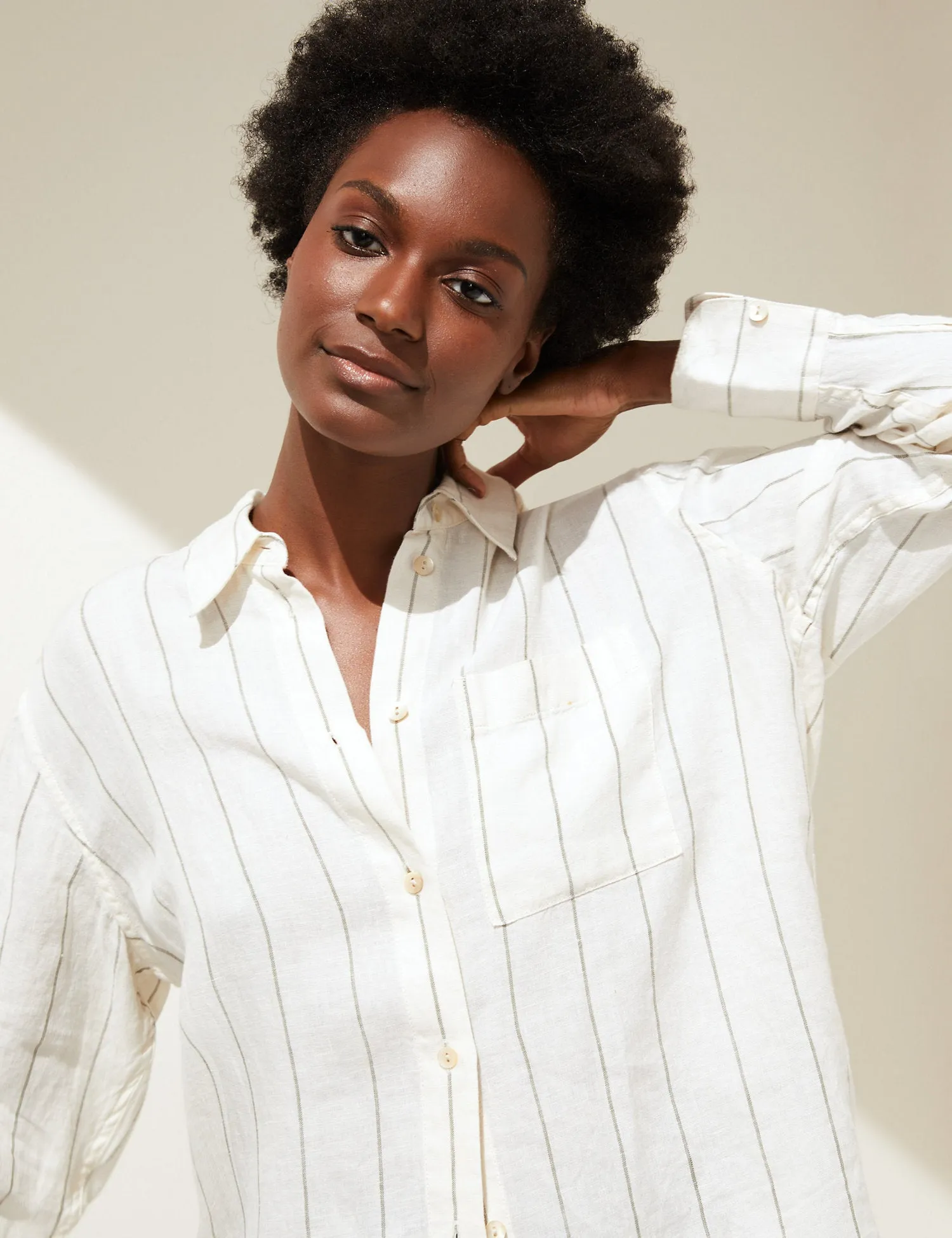 Pure Linen Oversized Shirt
