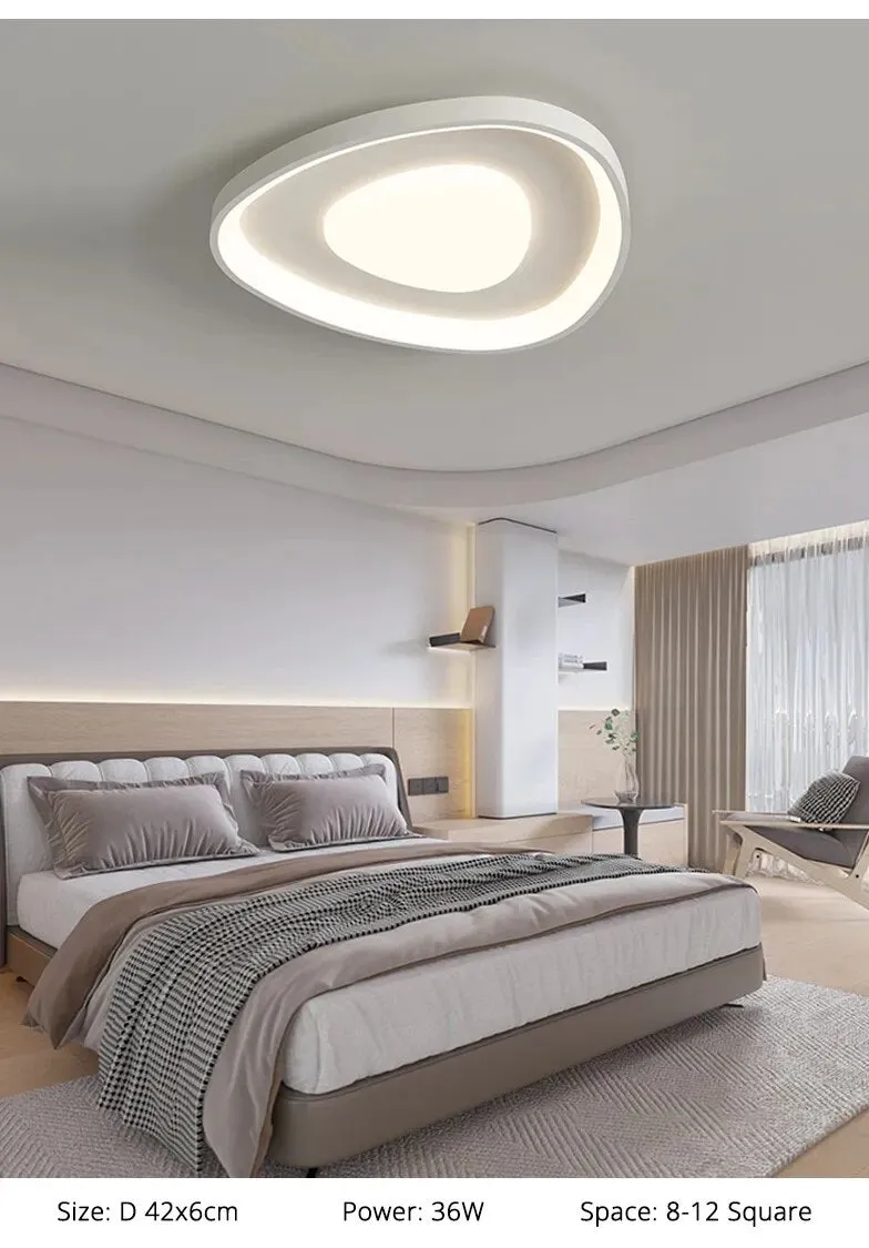 QIYI Sorie Nordic White LED Ceiling Chandelier