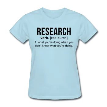 "Research" (black) - Women's T-Shirt