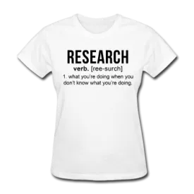 "Research" (black) - Women's T-Shirt