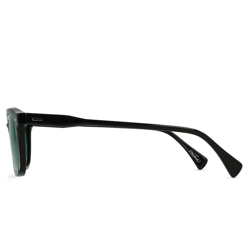 RAEN Bastien Polarized Sunglasses - Crystal Black/Green