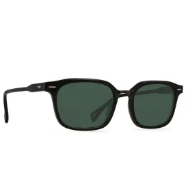 RAEN Bastien Polarized Sunglasses - Crystal Black/Green
