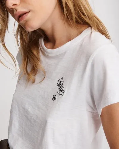 Rag & Bone - Flower Cluster Tee in White