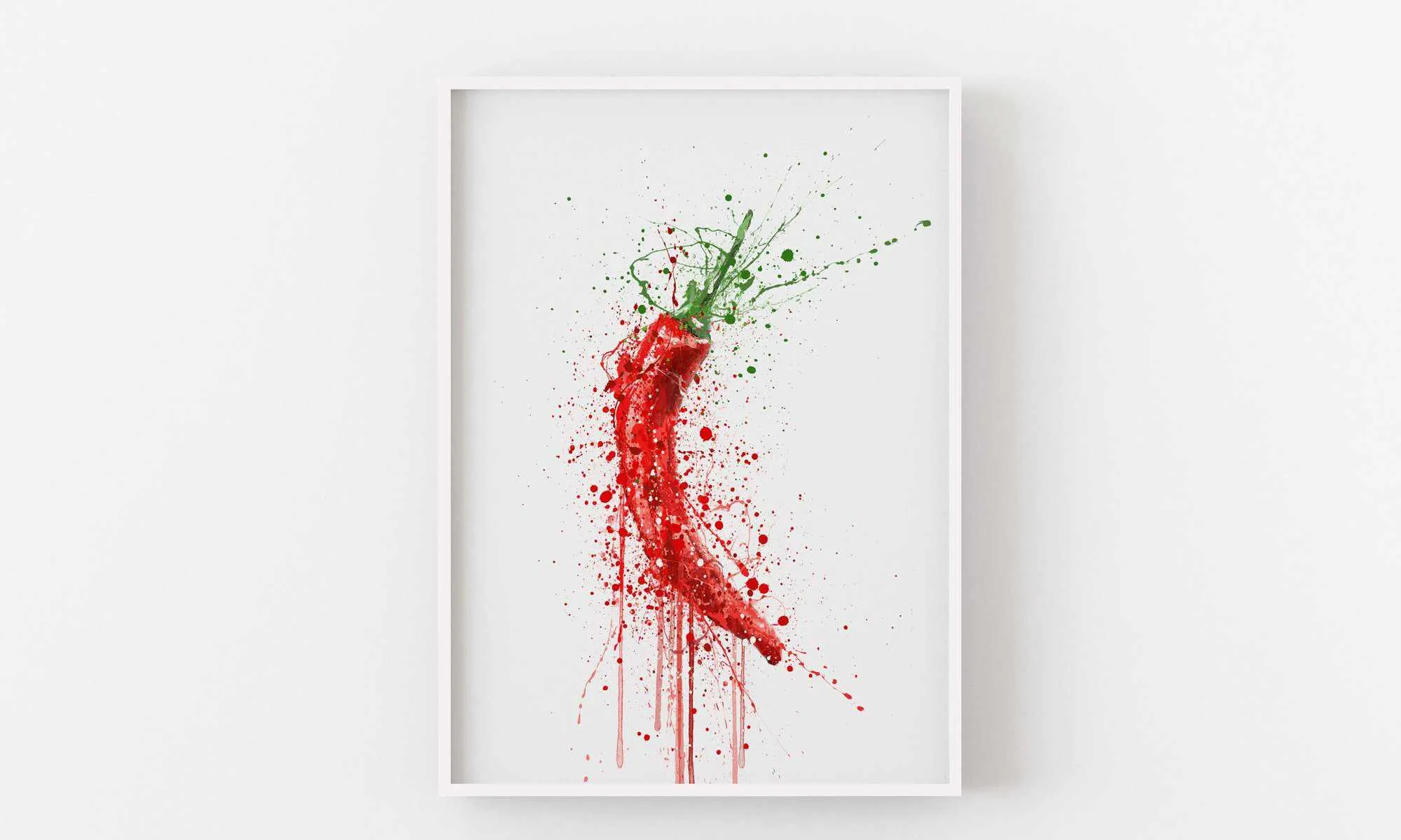 Red Chilli Vegetable Wall Art Print