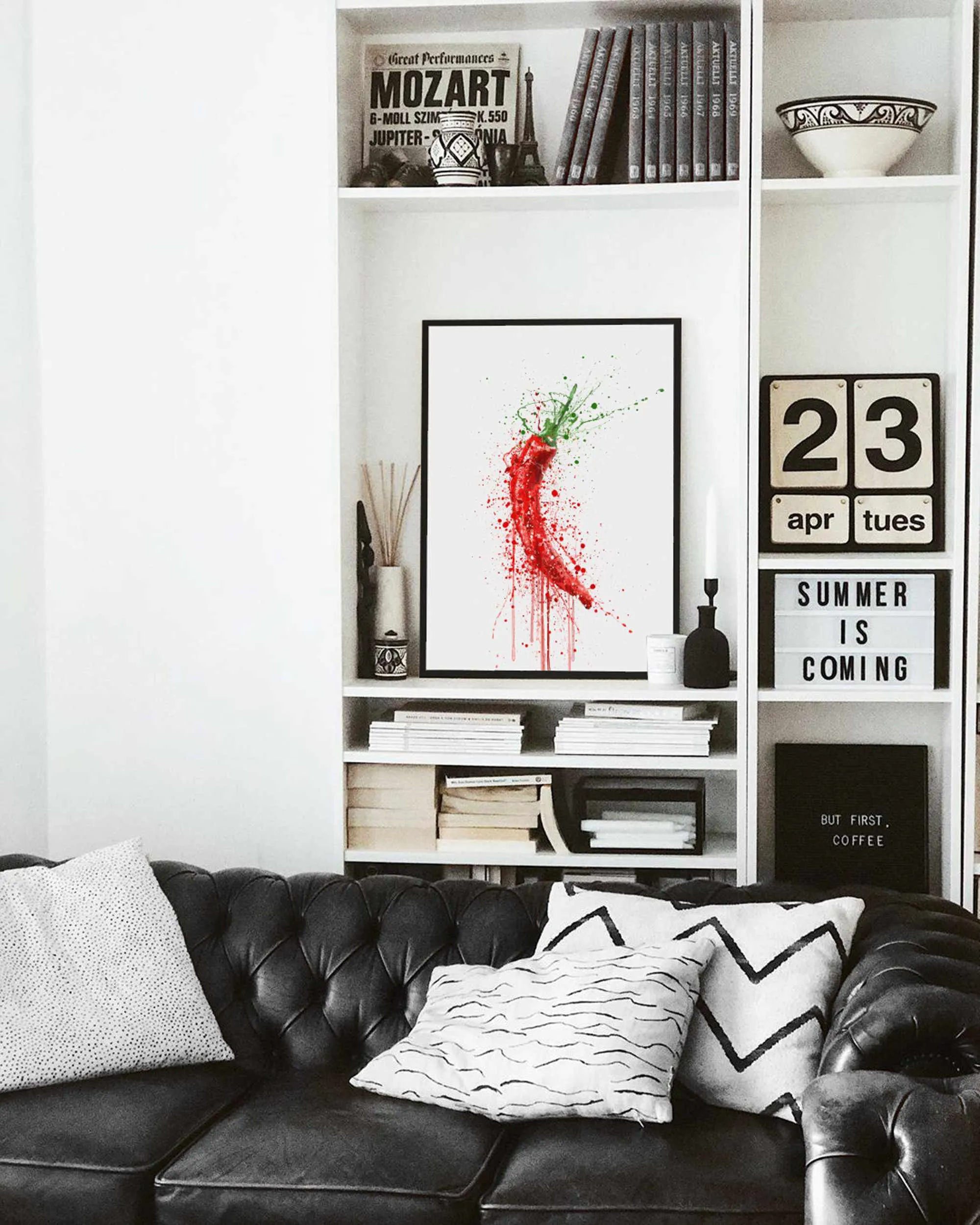 Red Chilli Vegetable Wall Art Print