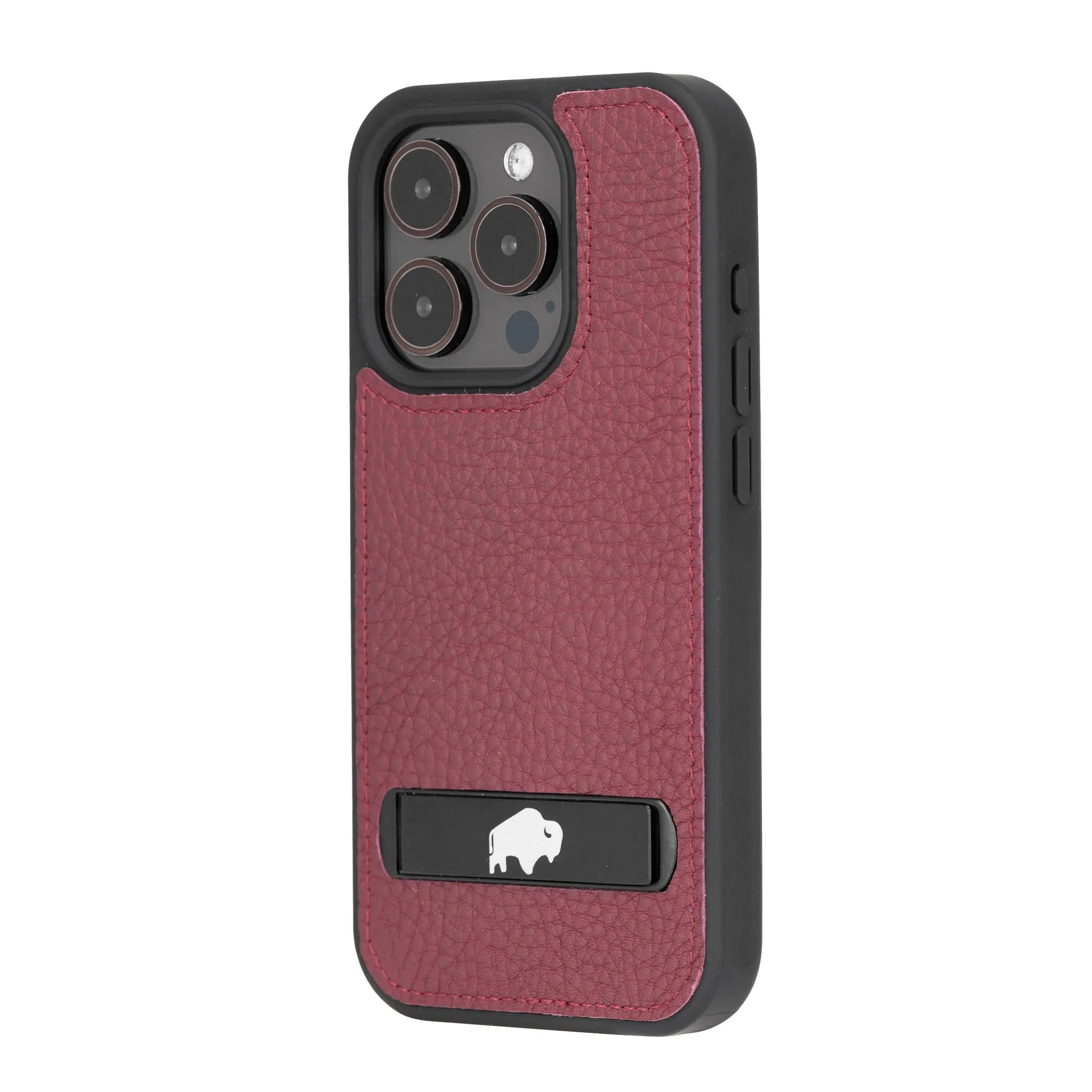 Reed iPhone 15 PRO Snap-On with Stand Case, Bordeaux
