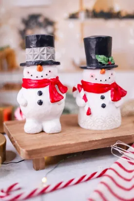 Resin Snowman Figurines (2 Styles) FINAL SALE