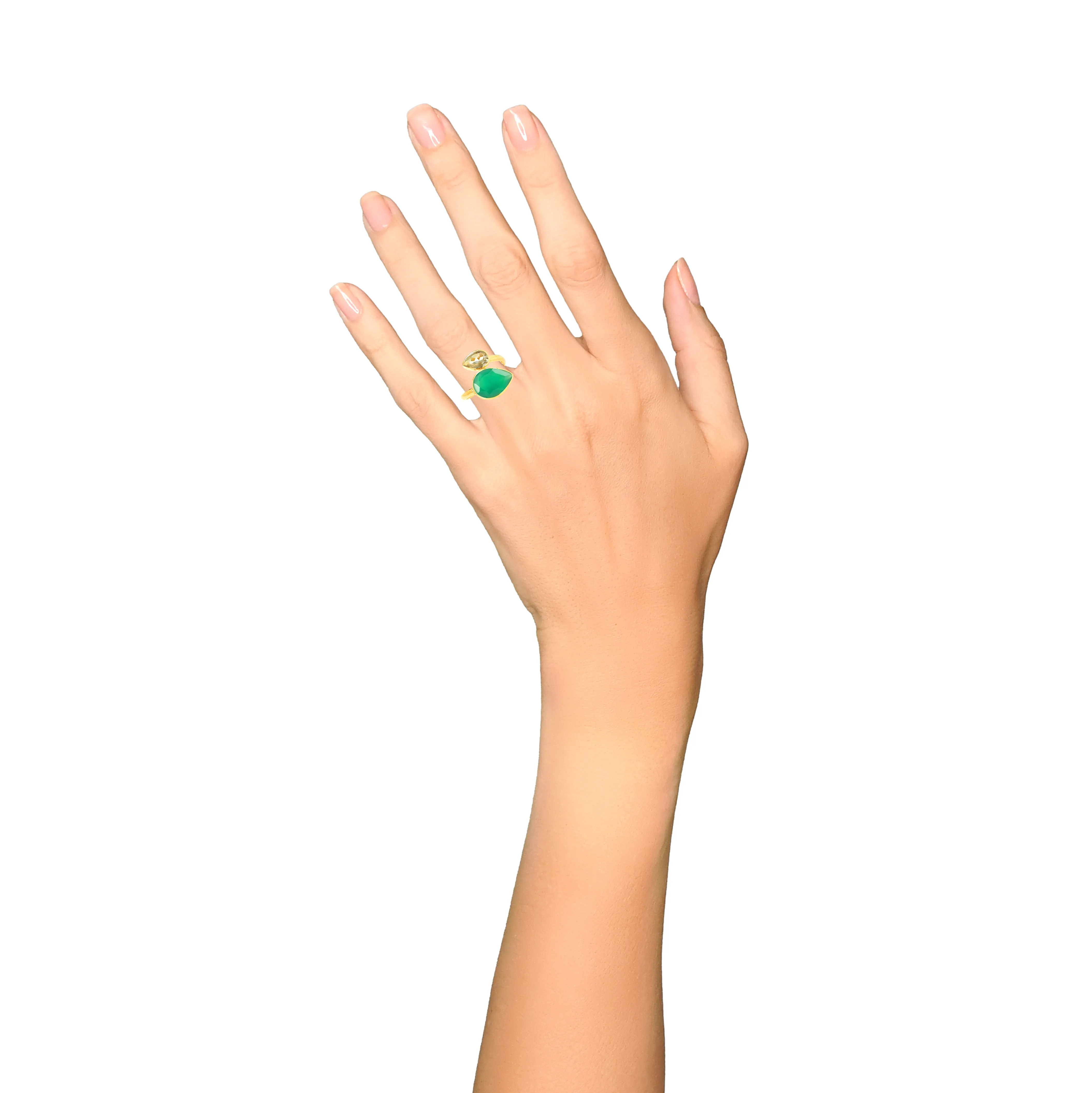 Ring - Green Onyx & Prasiolite