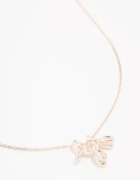 Rose Gold Bubble Dog Pendant Necklace