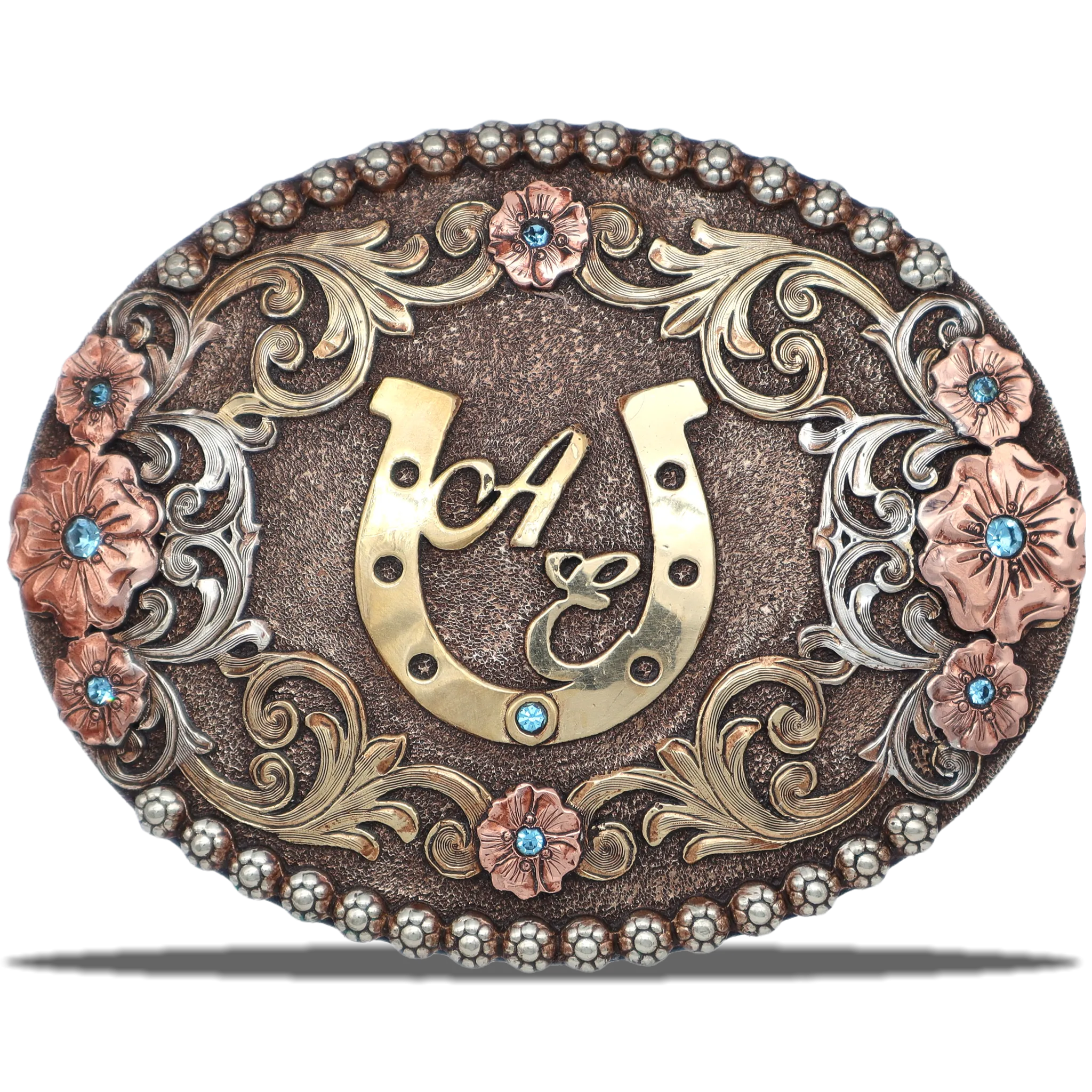 Rustic Rose Custom Buckle