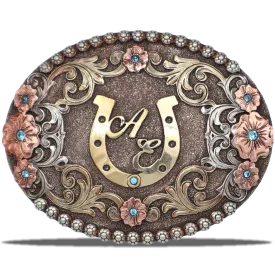 Rustic Rose Custom Buckle