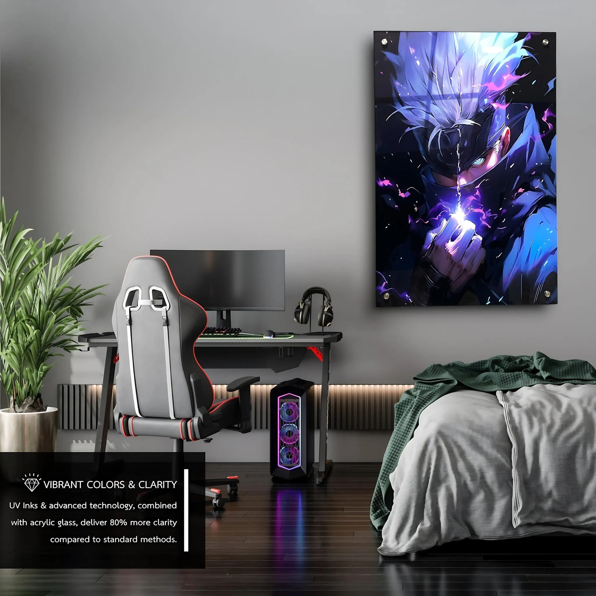 Satoru's Hollow Purple (Anime) Acrylic Wall Art