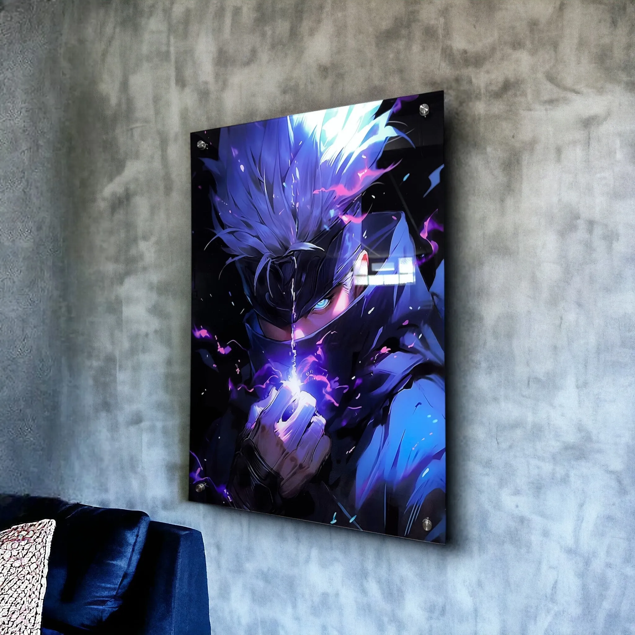 Satoru's Hollow Purple (Anime) Acrylic Wall Art