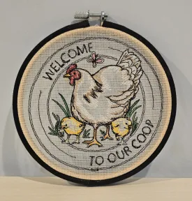 Screen Embroidery Welcome to Our Coop