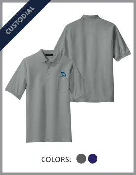 SLO Public Works - (Custodial) Cotton Pique Polo W/Pocket