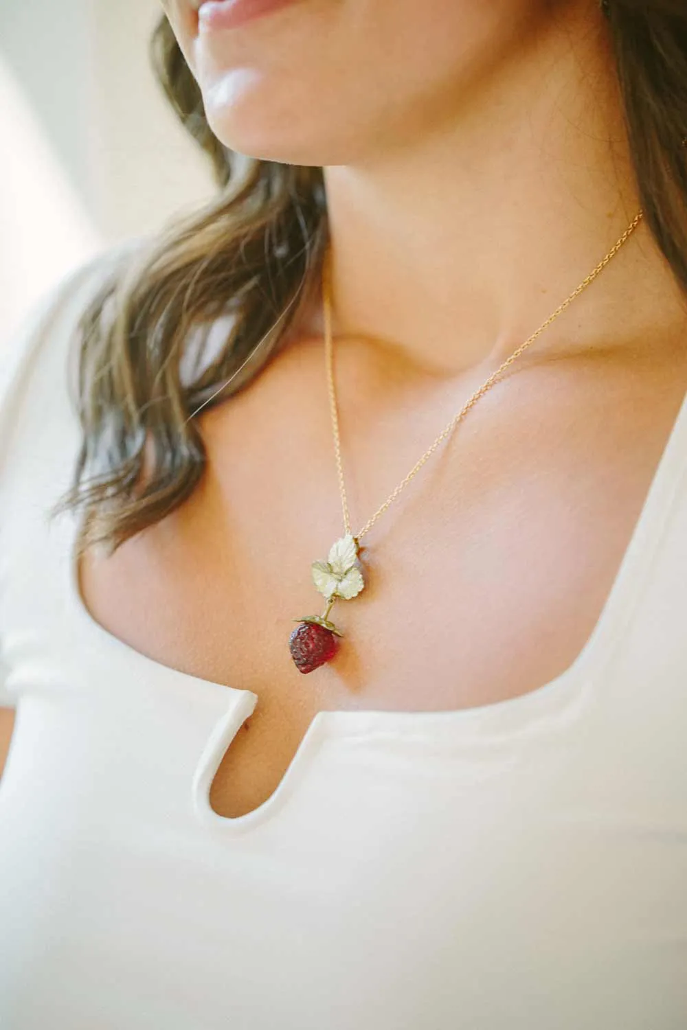 Strawberry Pendant - Large Berry