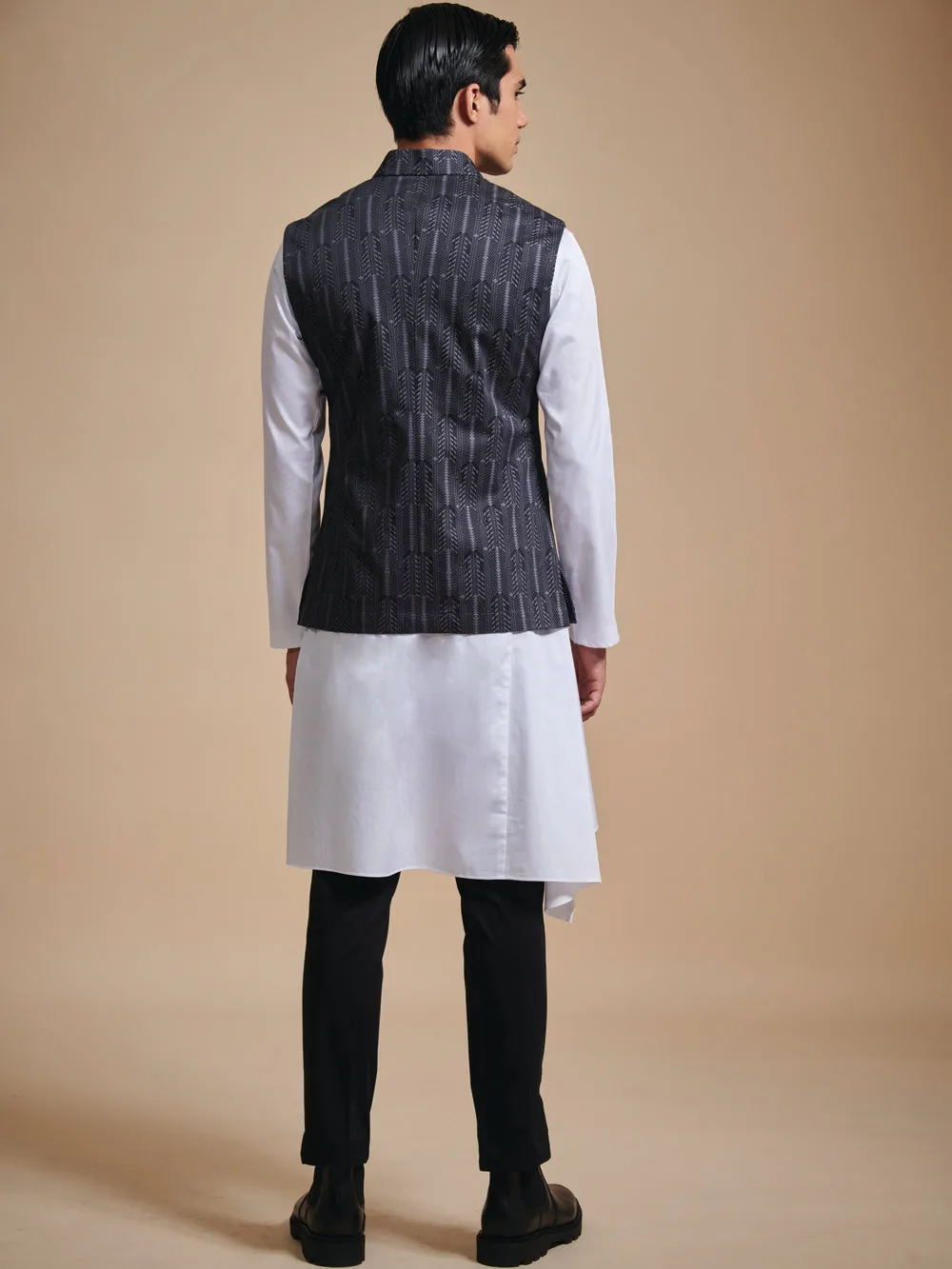 The Printed “U” Cut Waistcoat