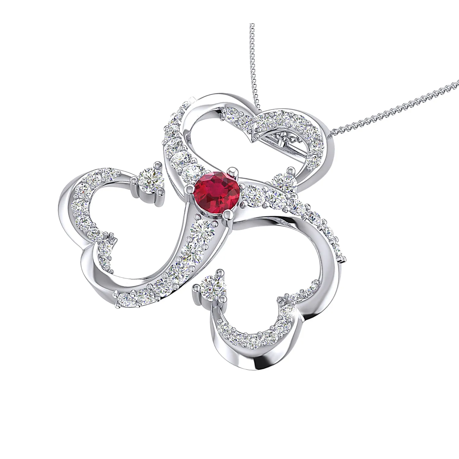 THE RED LOVE PENDANT