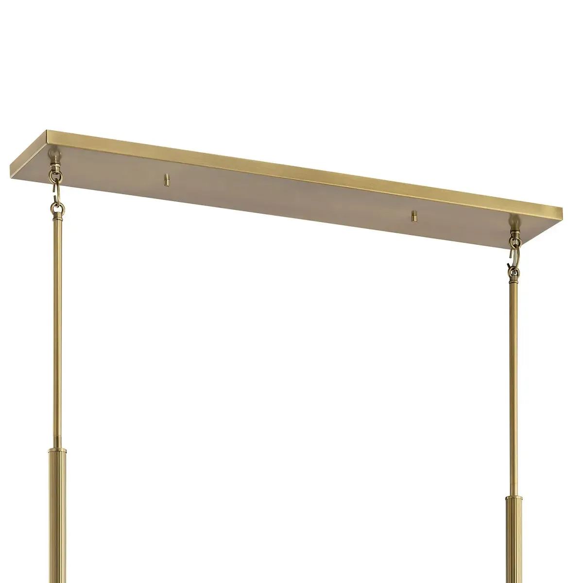 Torvee 41" 5-Light Linear Chandelier, Brushed Natural Brass Finish