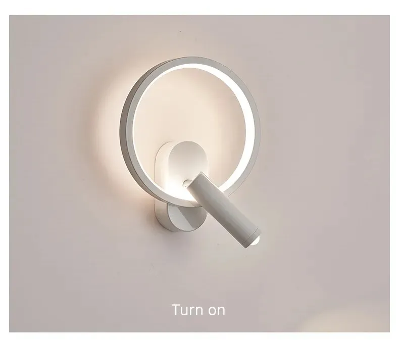 Touch Sensor Rotatable Spotlight Modern LED Wall Lights