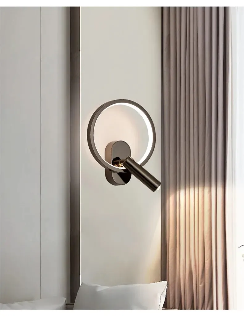 Touch Sensor Rotatable Spotlight Modern LED Wall Lights