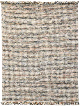 Vivid Modern Orange Hand-Woven Rug 2'x3'