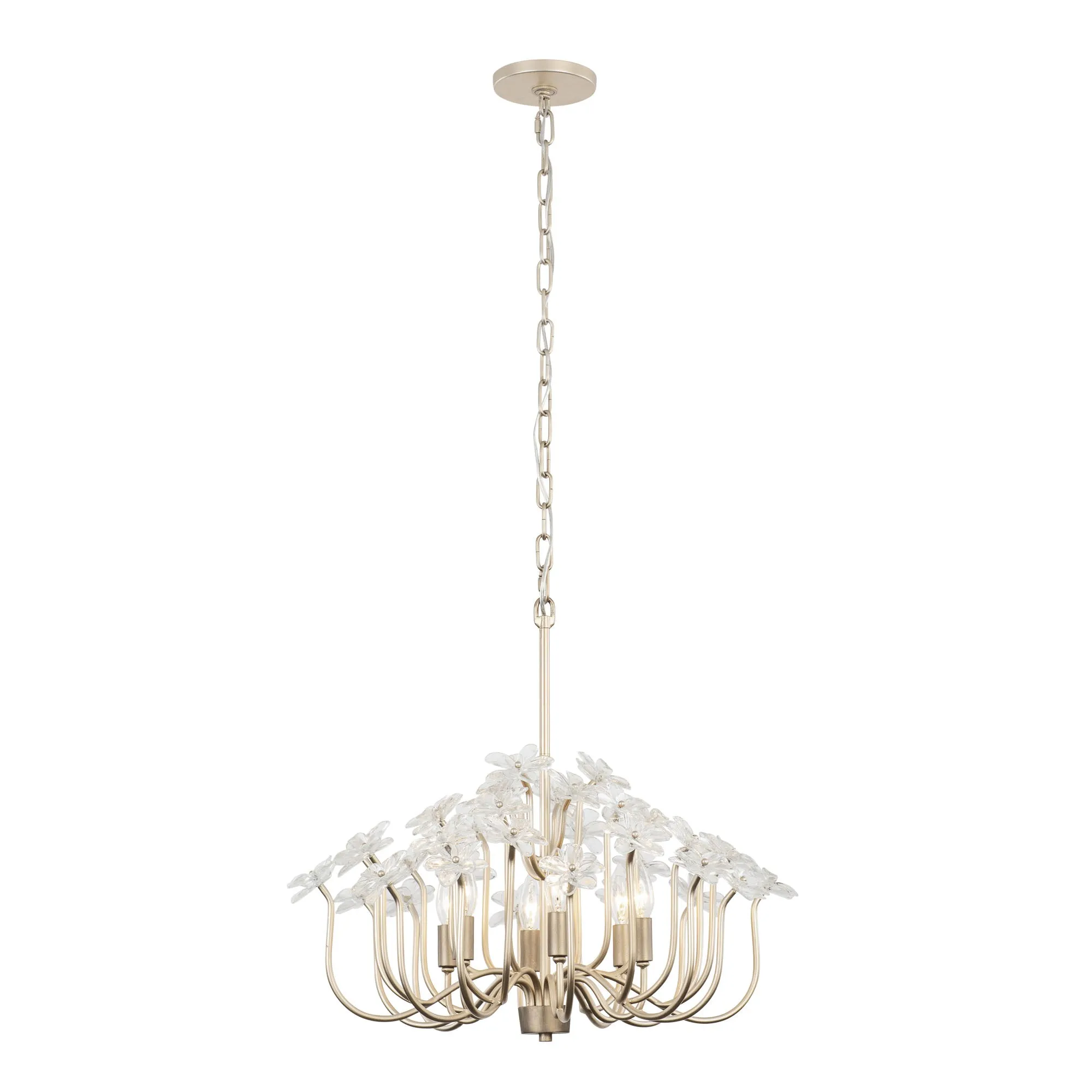 Wildflower 378C06GDAR 6-Light Chandelier - Gold Dust/Artifact