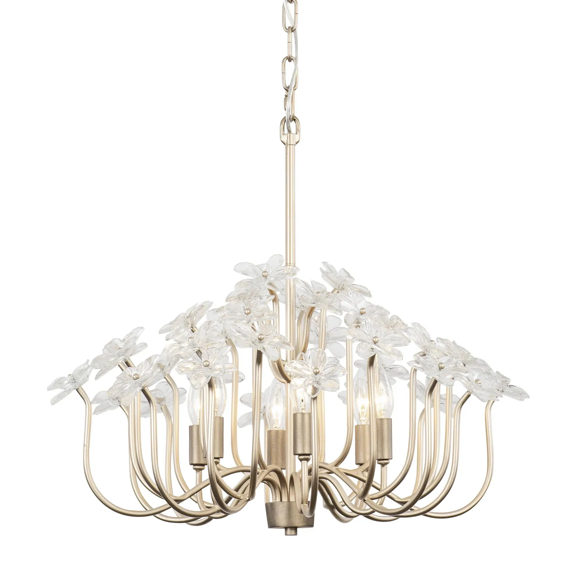 Wildflower 378C06GDAR 6-Light Chandelier - Gold Dust/Artifact