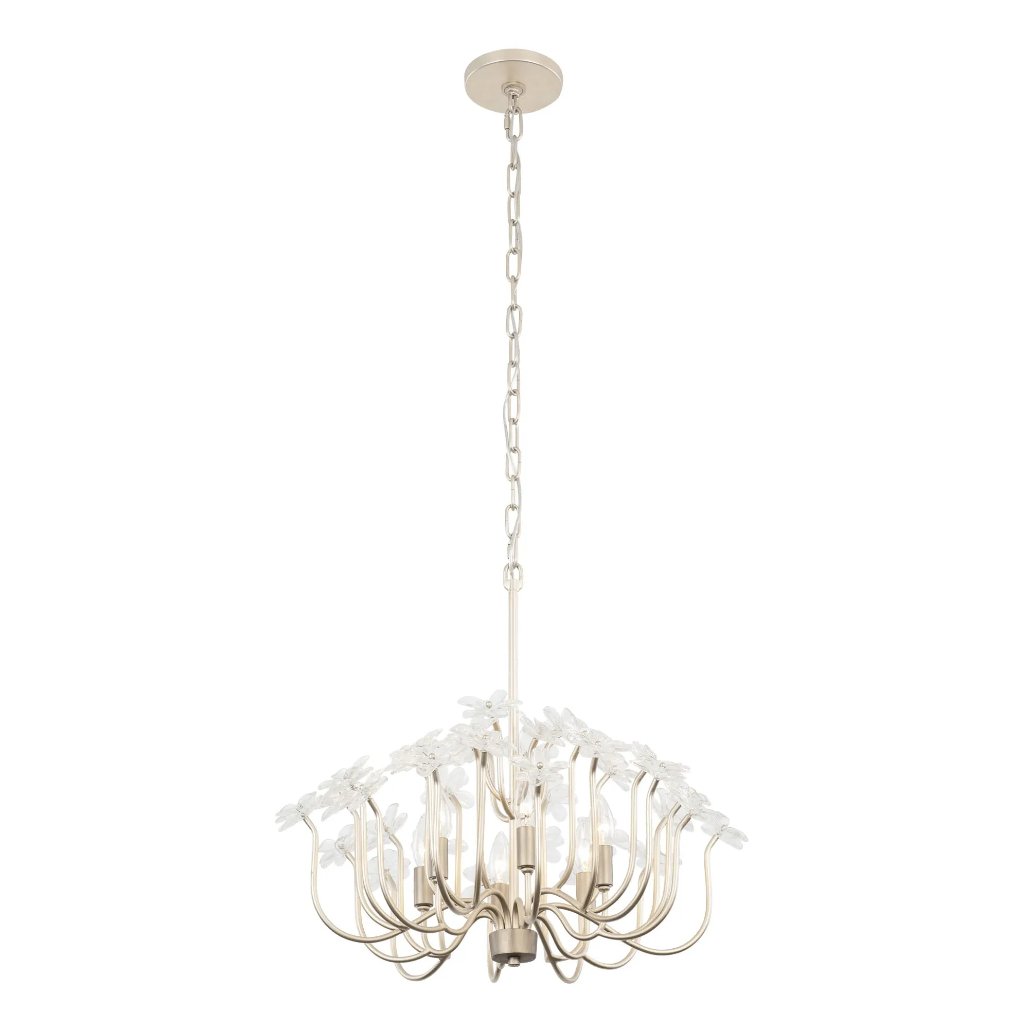 Wildflower 378C06GDAR 6-Light Chandelier - Gold Dust/Artifact