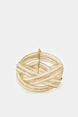 Women Gold Embellished Cuff
