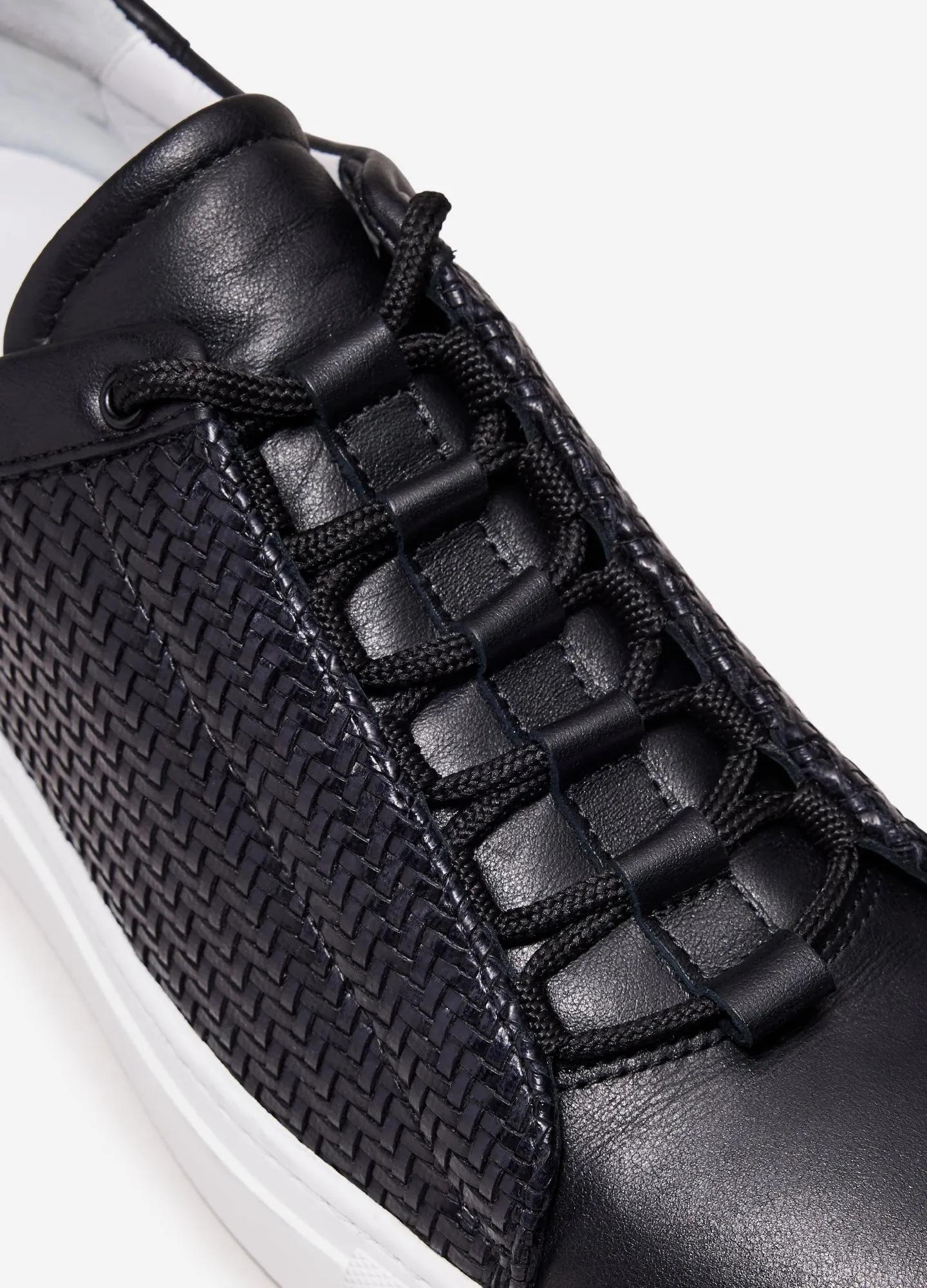 Woven Concealed Sneaker Black