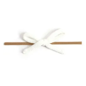 Yarn Baby Bow - Ivory